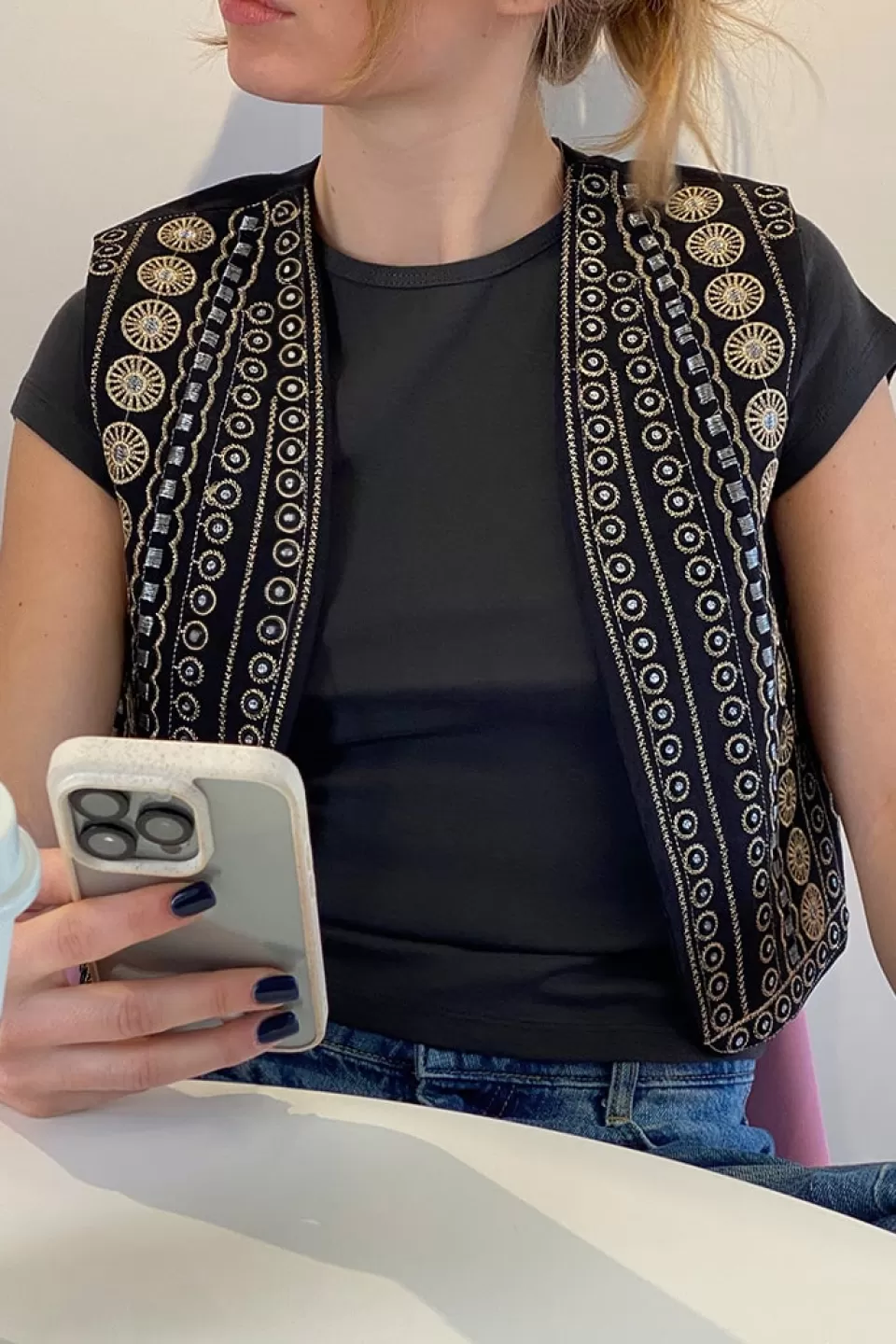 Subdued Gilet con ricami
