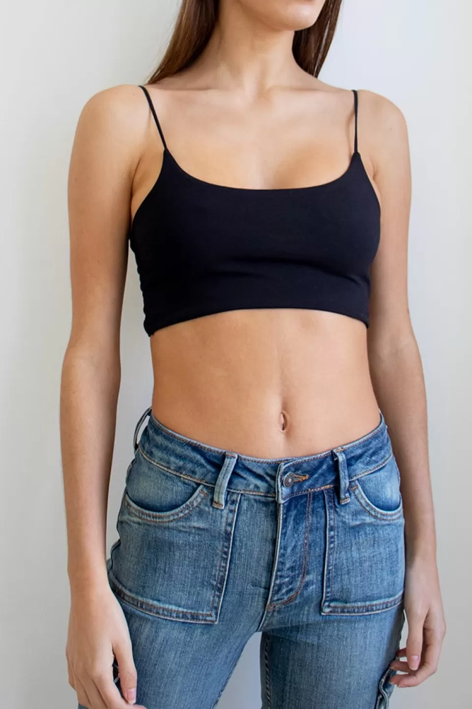 Subdued Top crop con bretelline