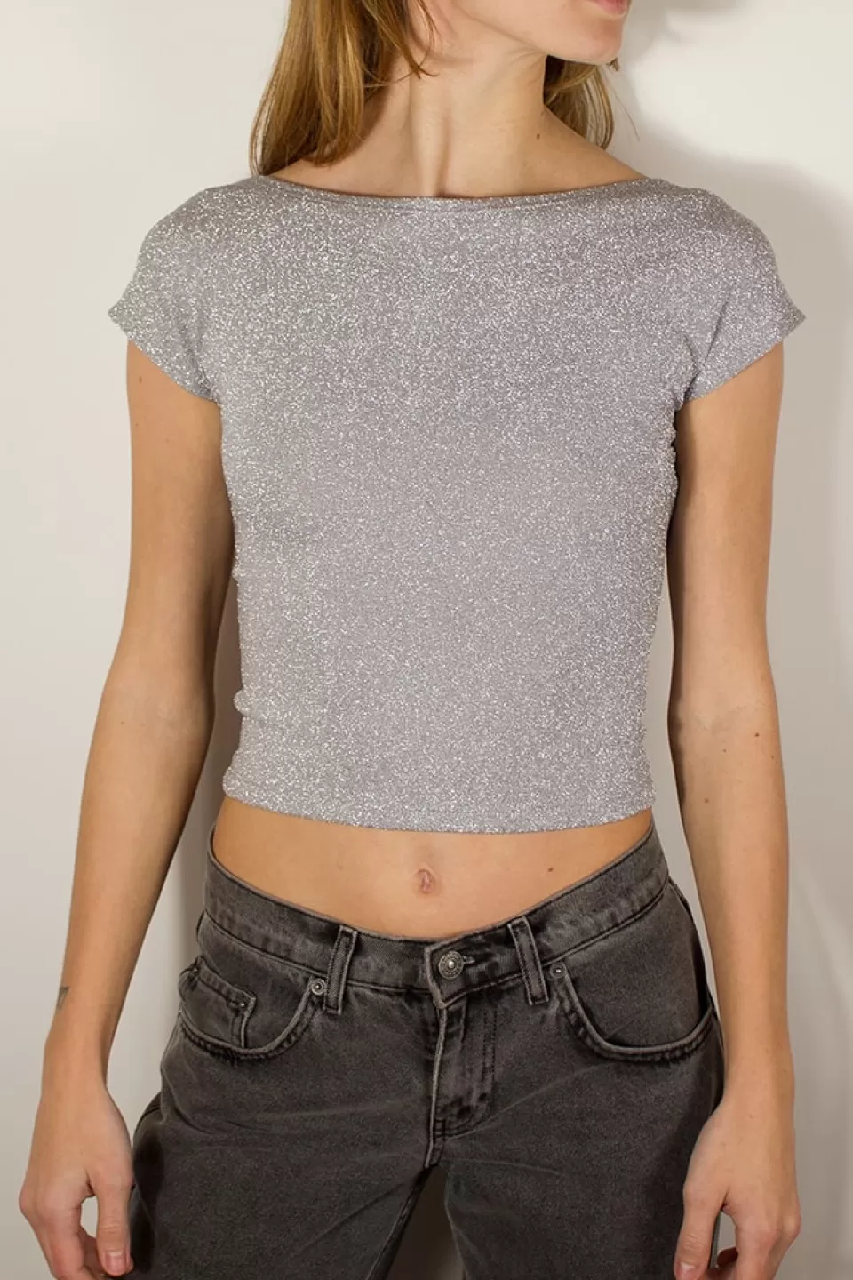 Subdued T-shirt fiocco dietro lurex
